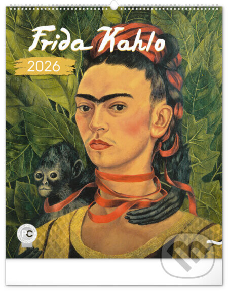 NOTIQUE Nástenný kalendár Frida Kahlo 2026, 48 x 56 cm - Notique