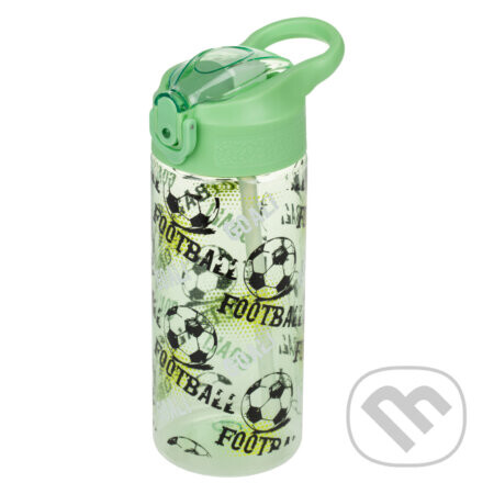 BAAGL Tritanová fľaša na nápoje so slamkou Futbal, 500 ml - Baagl