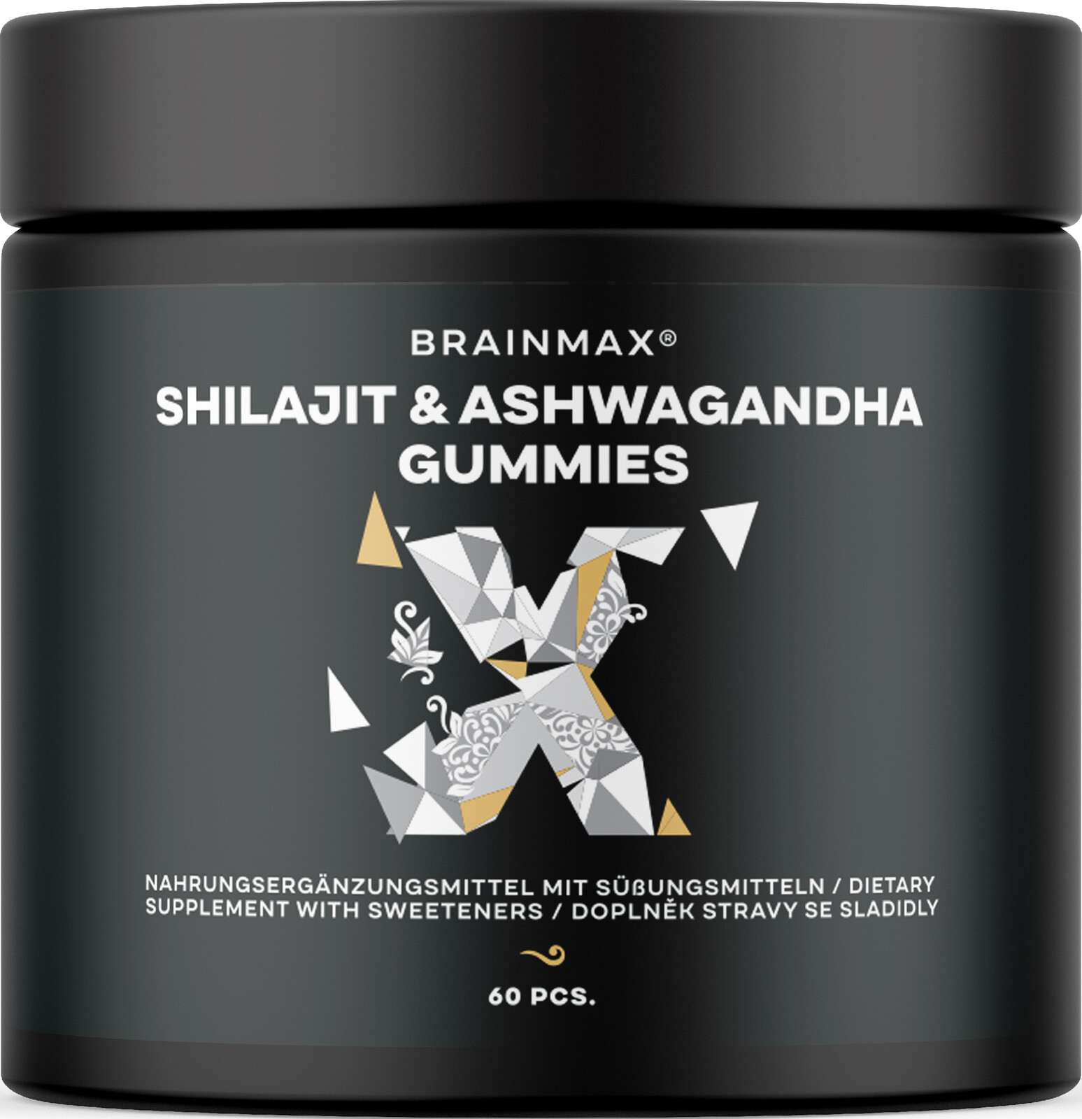 BrainMax Shilajit & Ashwagandha Gummies, 60 bonbónů