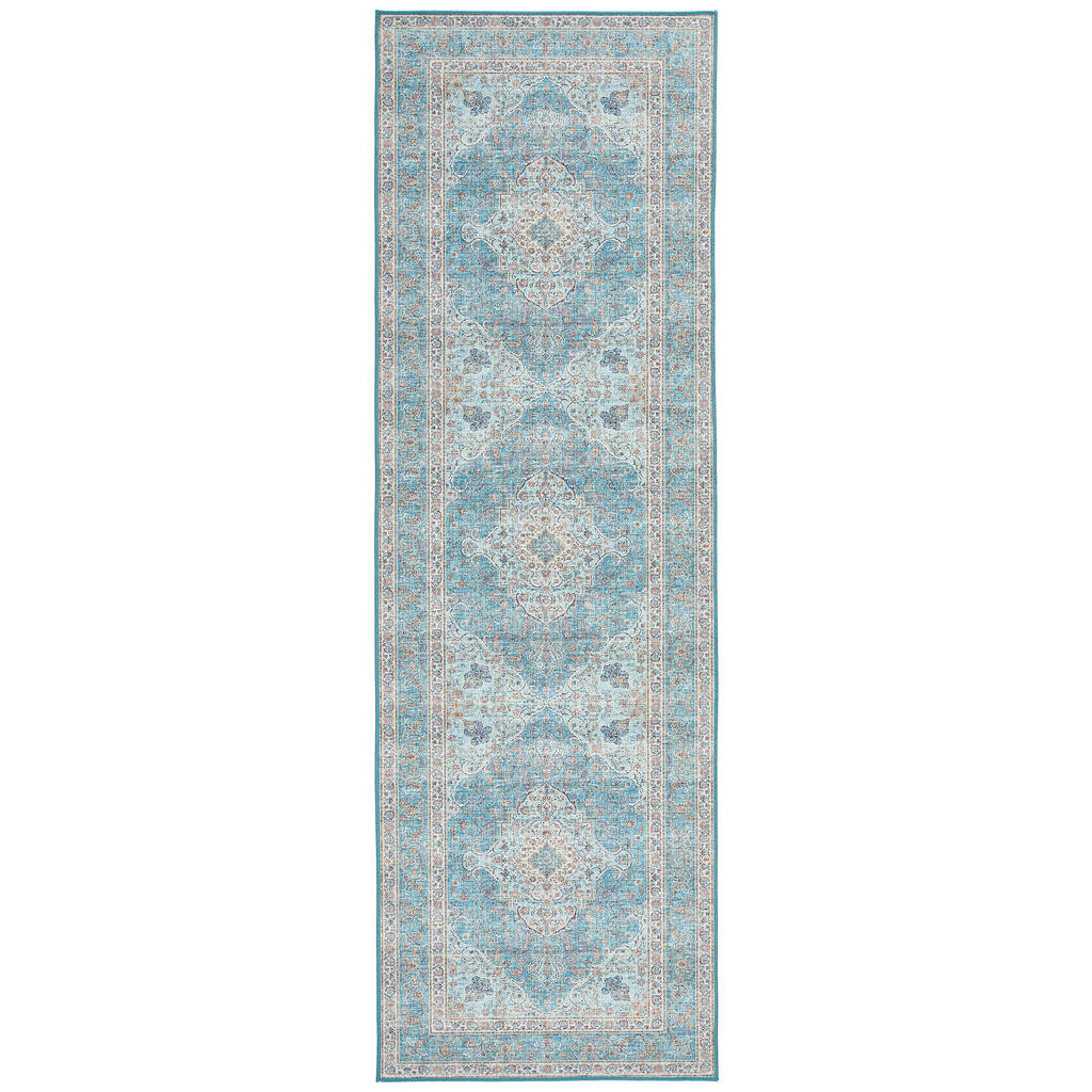 Novel BĚHOUN, 80/250 cm, krémová, pastelově modrá, koňaková