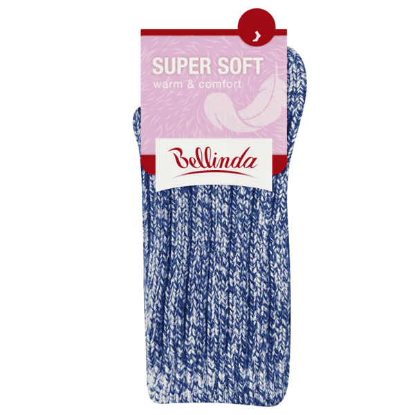 Modré dámské ponožky Bellinda SUPER SOFT SOCKS