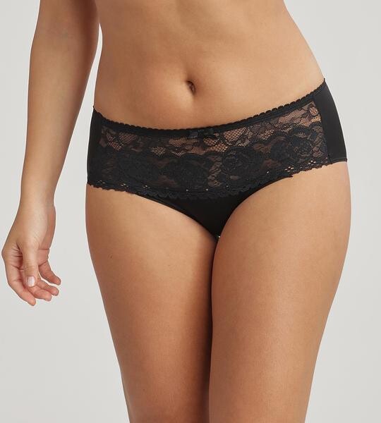 PLAYTEX FLOWER ELEGANCE RCS MIDI BRIEF - Women's lace panties - black
