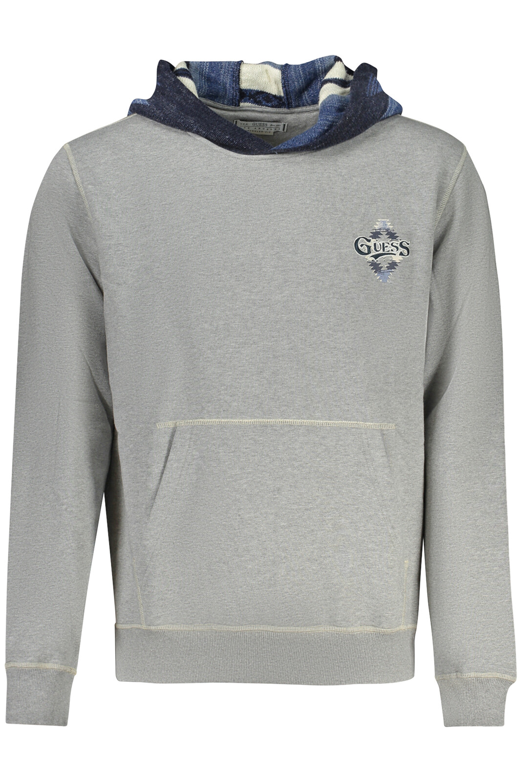 GUESS JEANS SWEATSHIRT WITHOUT ZIP MEN GREY