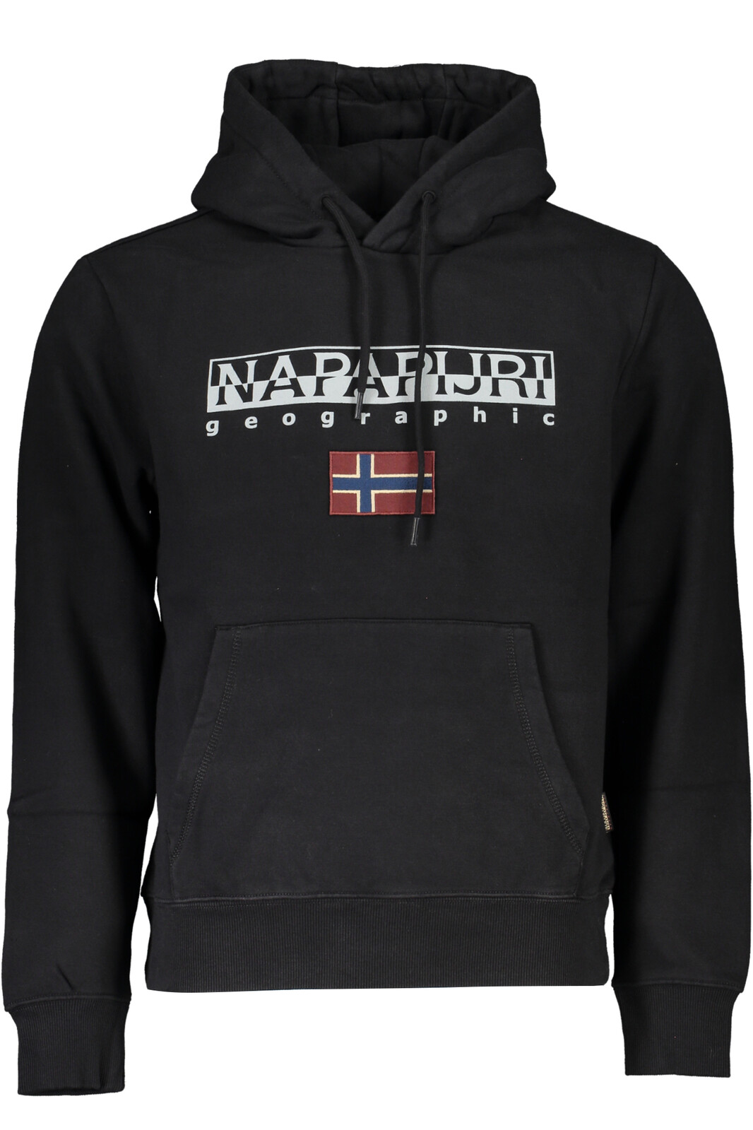 NAPAPIJRI MEN'S BLACK ZIPLESS SWEATSHIRT