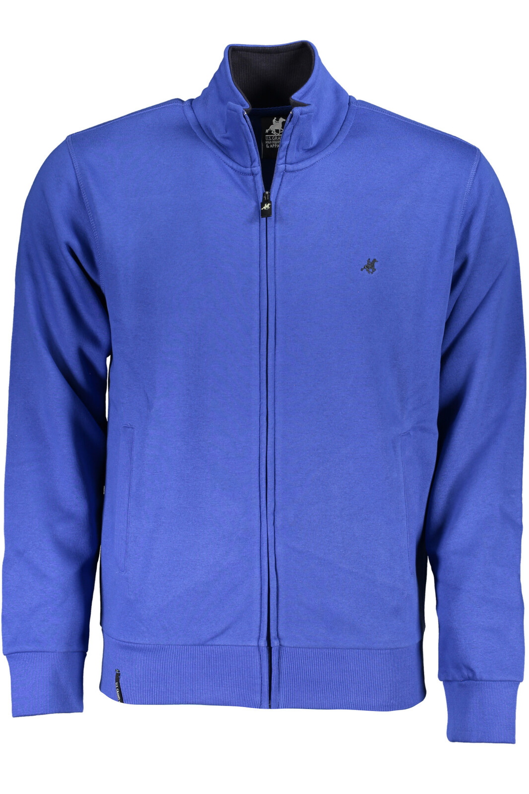 US GRAND POLO MEN'S BLUE ZIP SWEATSHIRT