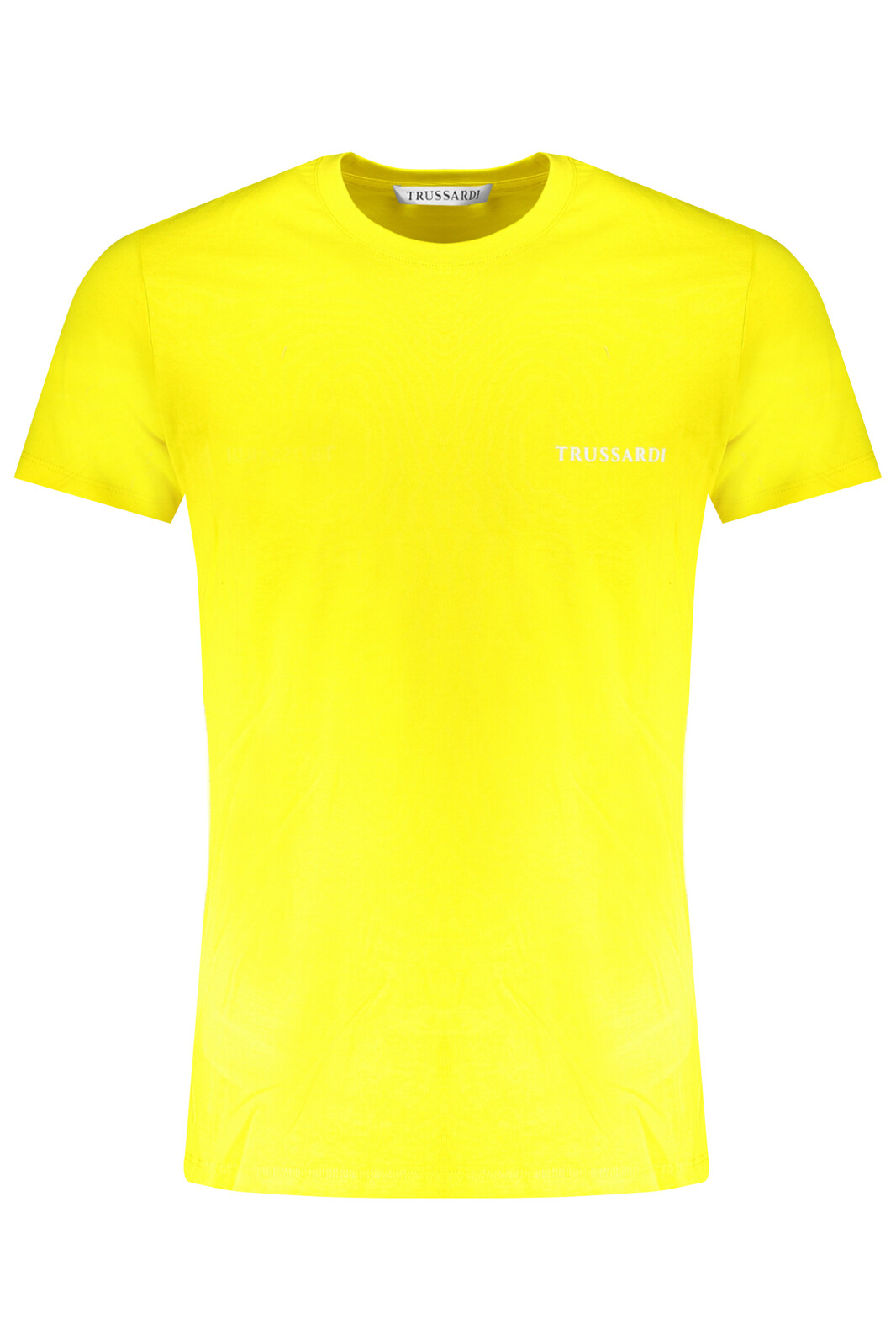 TRUSSARDI YELLOW MEN'S SHORT SLEEVED T-SHIRT