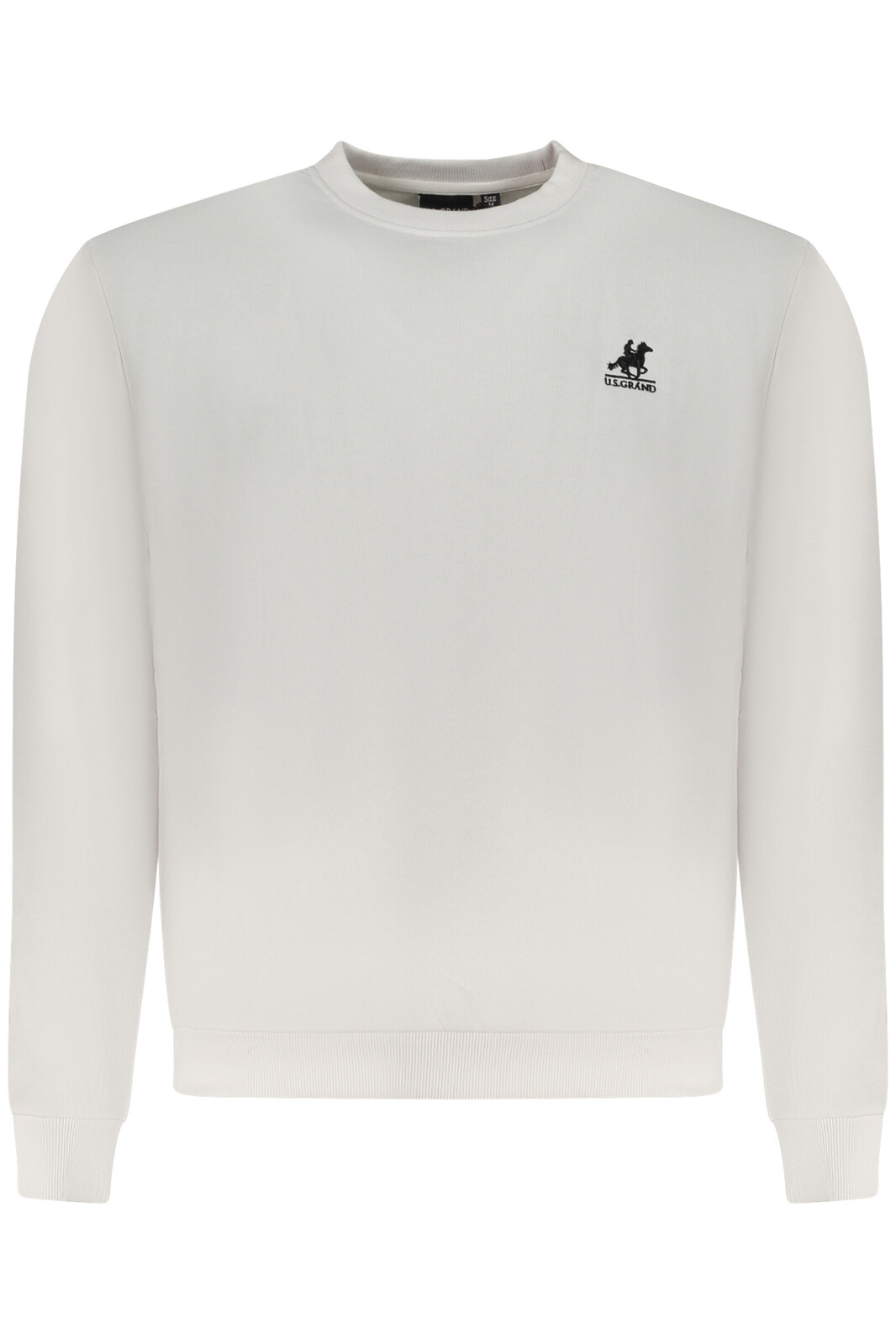 US GRAND POLO MEN'S ZIP-UP SWEATSHIRT WHITE