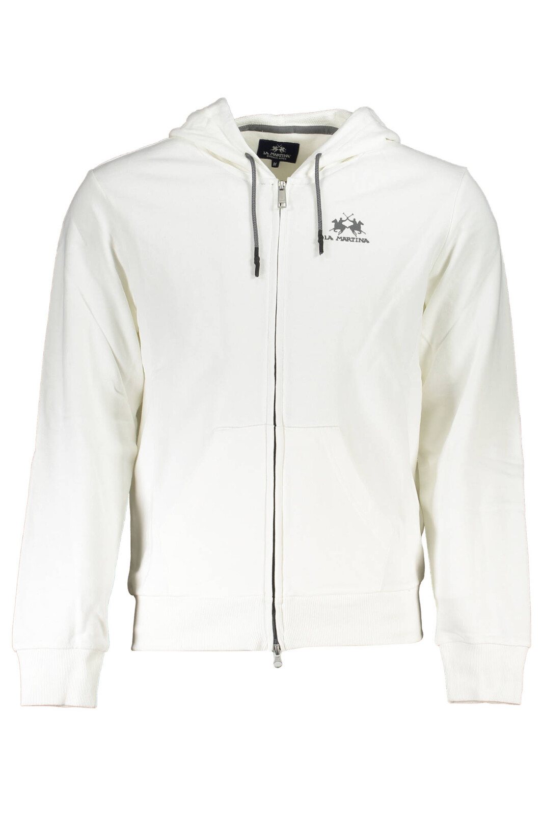 LA MARTINA MEN'S WHITE ZIP SWEATSHIRT