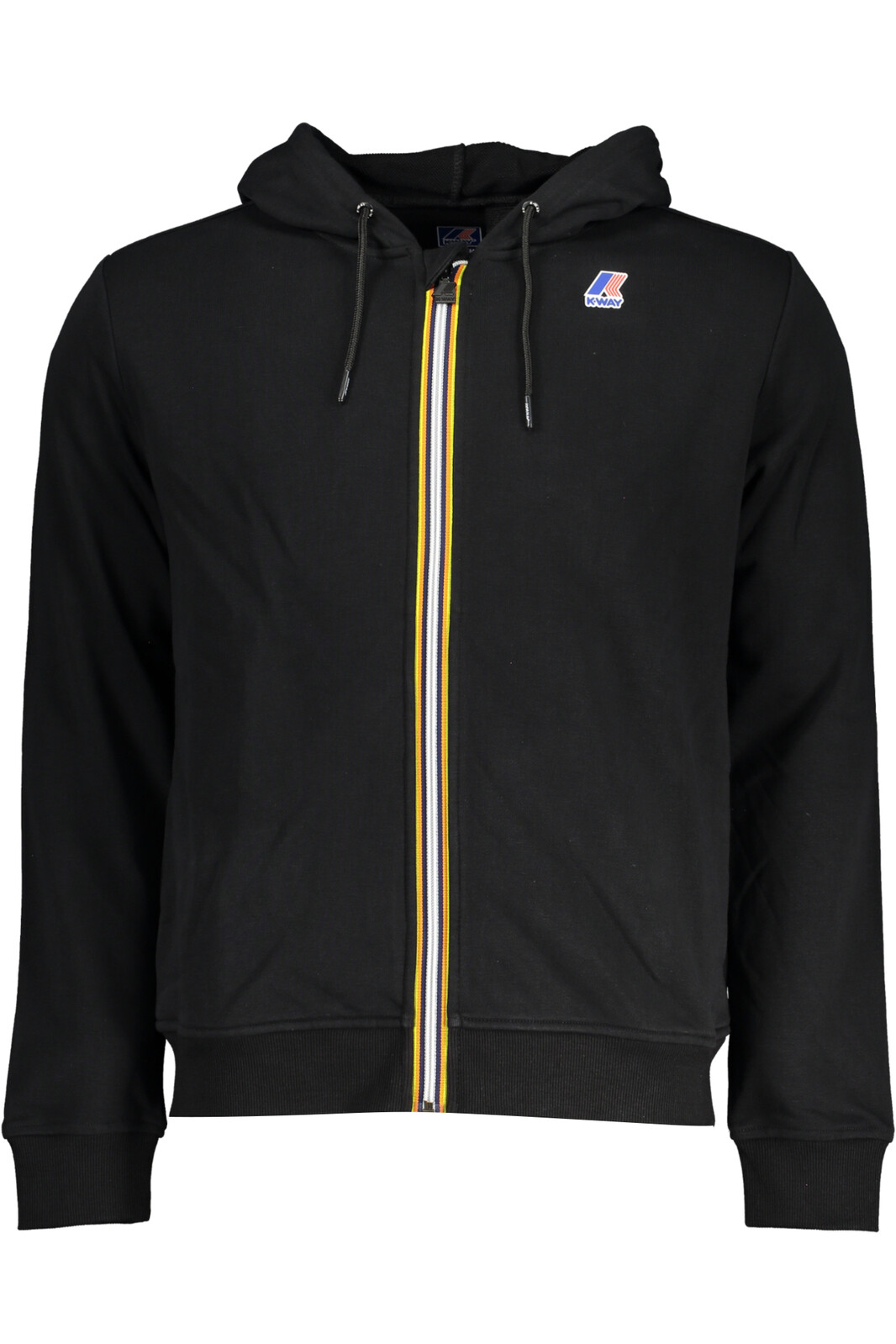 K-WAY MEN'S BLACK ZIP SWEATSHIRT