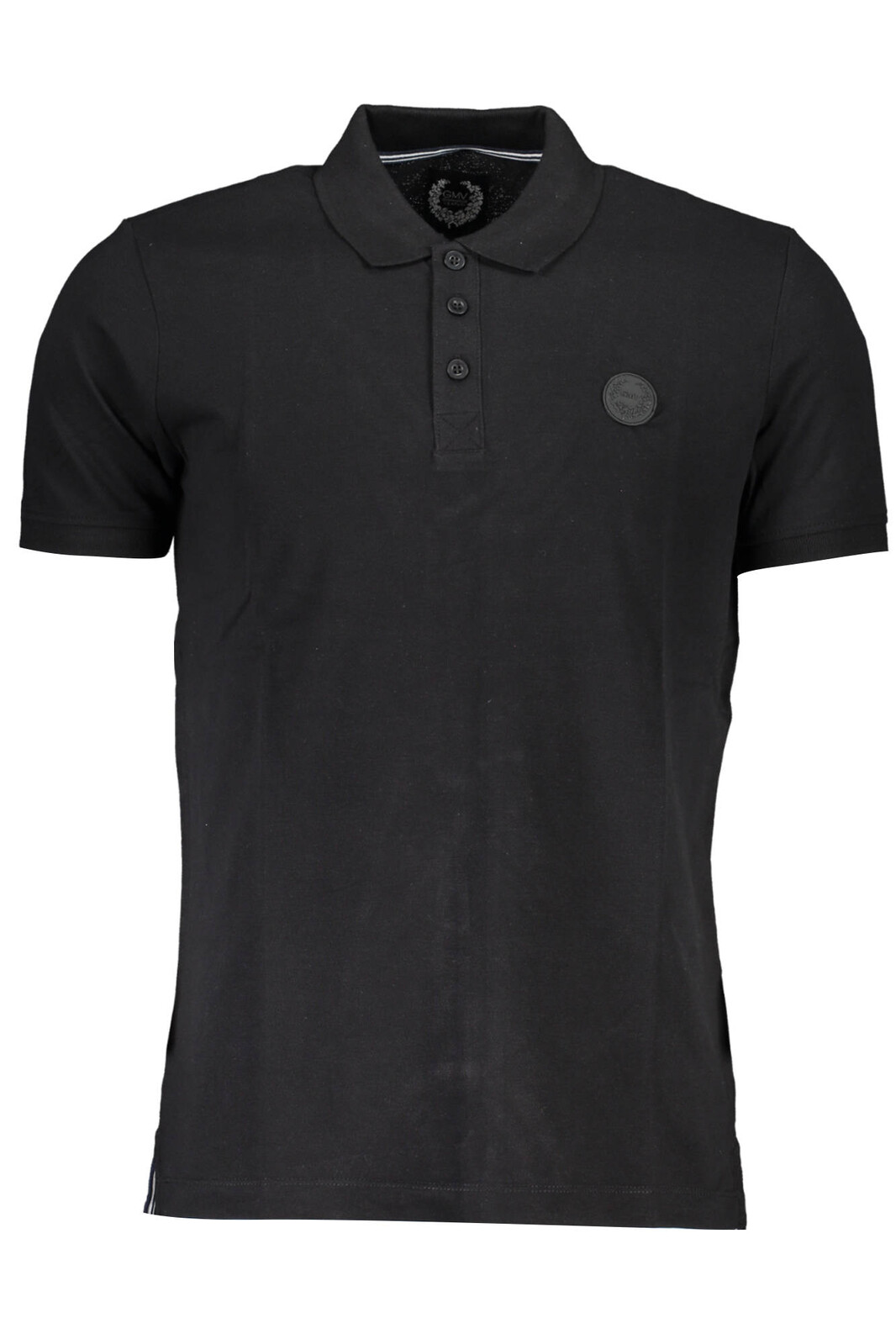 GIAN MARCO VENTURI MEN'S SHORT SLEEVE POLO BLACK