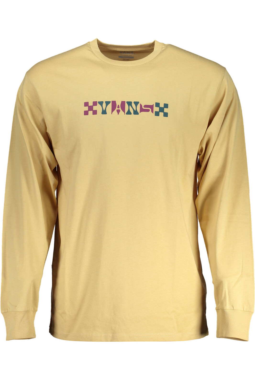 VANS LONG SLEEVE T-SHIRT MEN BEIGE