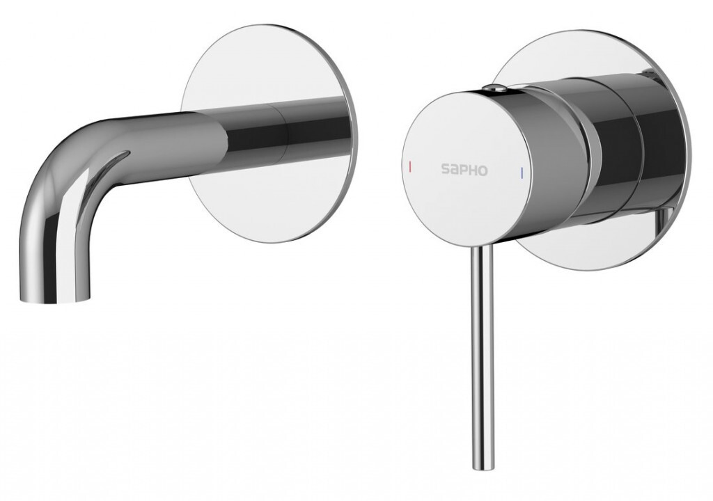 SAPHO ULTRAMIX podomítková dvouprvková umyvadlová baterie, hubice 10cm, chrom UT110