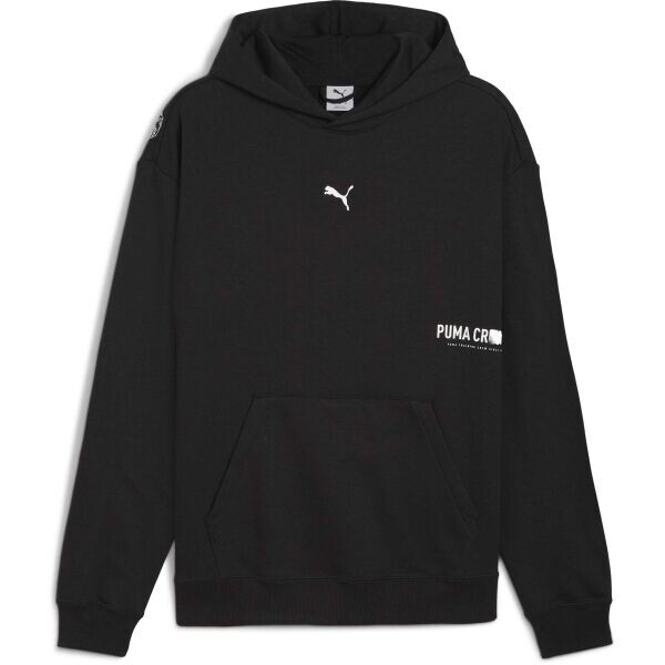 Puma M GRAPHIC FRENCH TERRY HOODIE Pánská mikina, černá, velikost