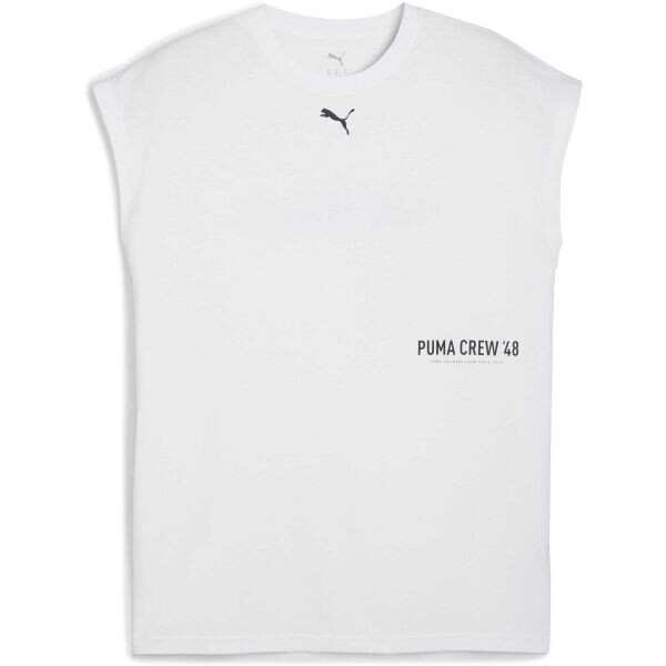 Puma M GRAPHIC CUTOFF TANK Pánské tílko, bílá, velikost