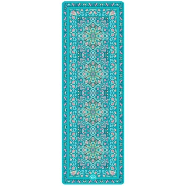 YOGGYS DESIGN YOGA MAT 5.5 MM MARRAKESH Podložka na jógu designová, tyrkysová, velikost