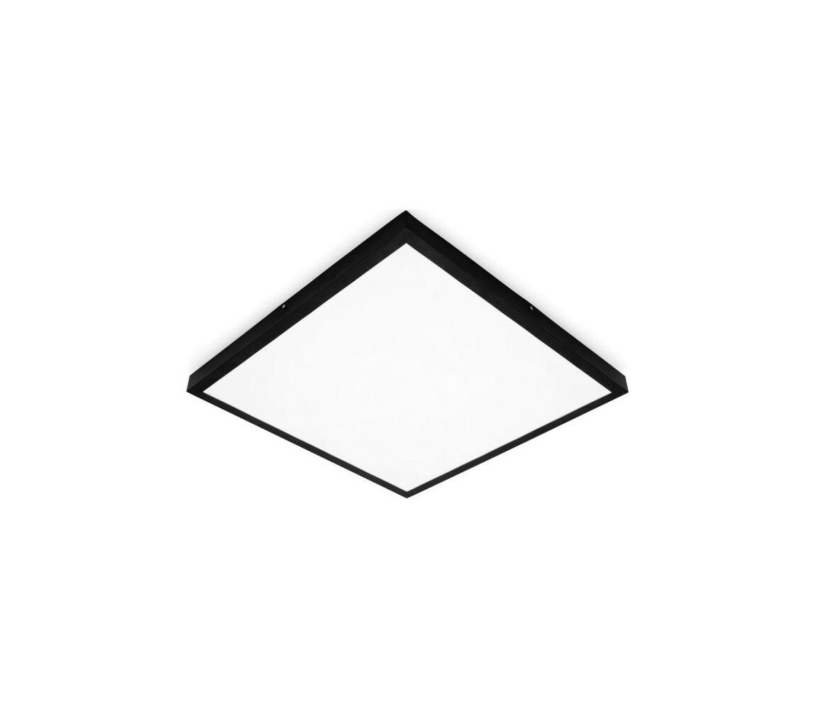 LED Přisazený panel BRISBANE LED/36W/230V 4000K 59,5x59,5 cm černá