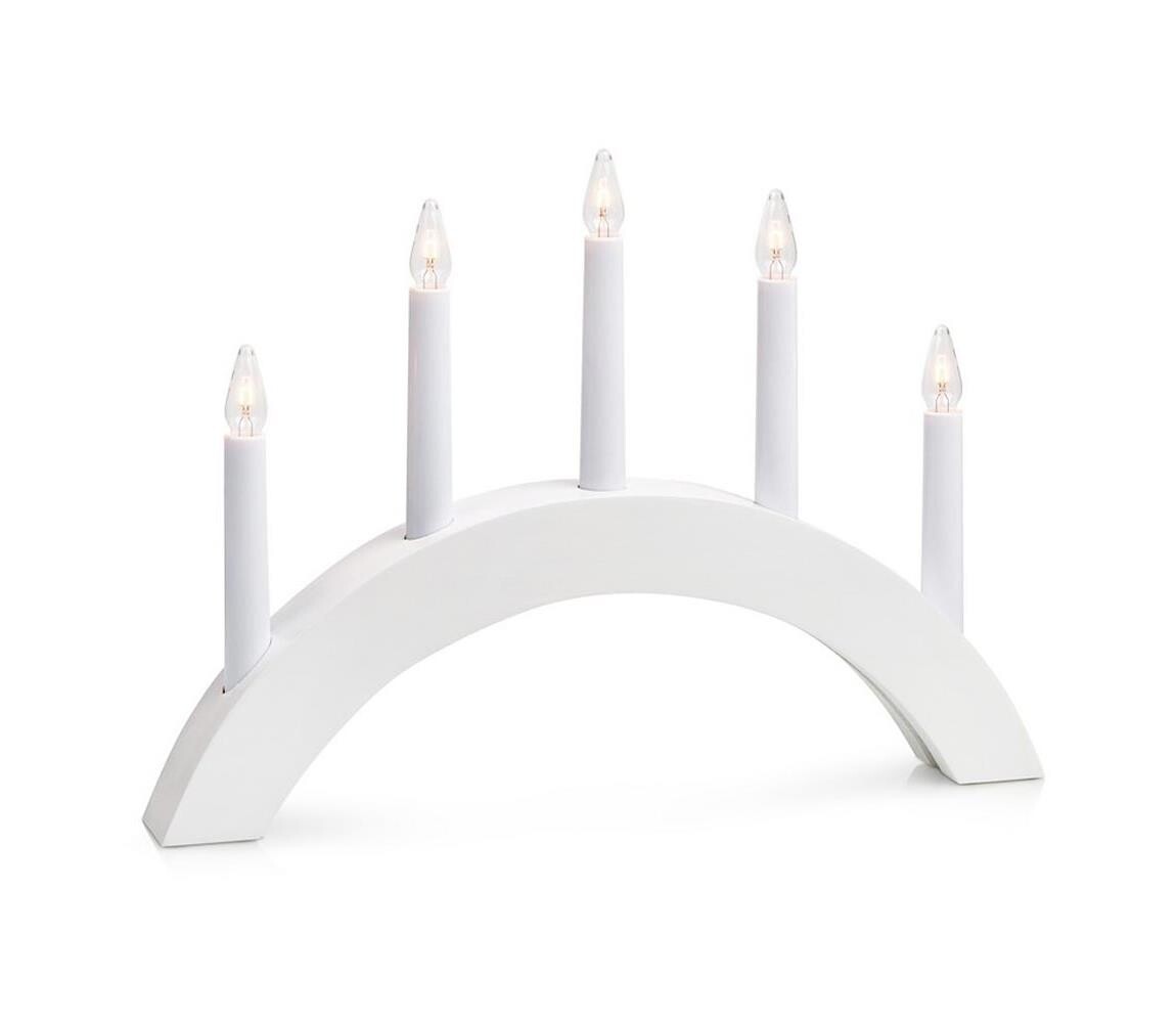 Markslöjd Markslöjd 704469 - Vánoční svícen ATLE 5xE10/3W/230V bílý