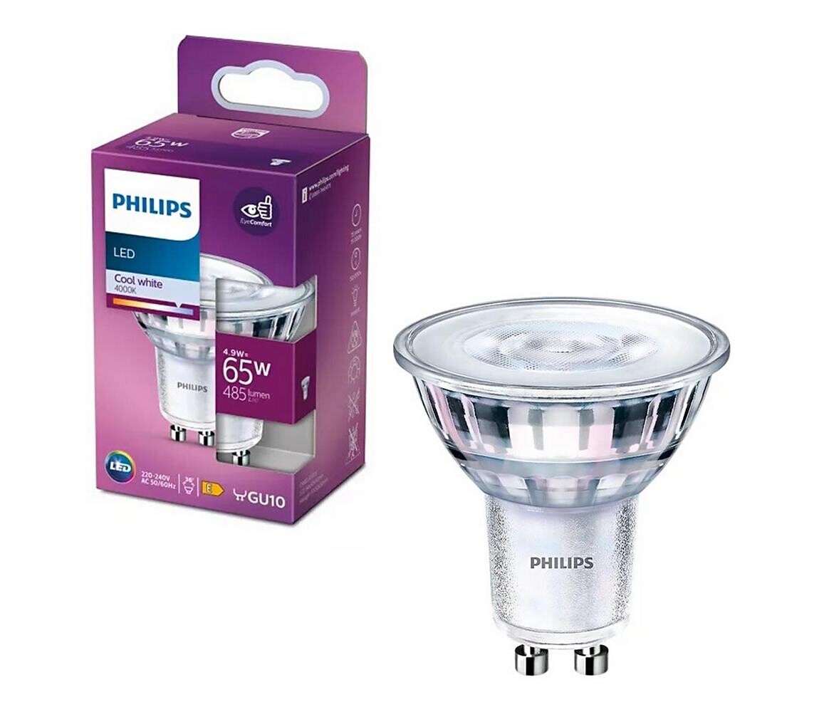 Philips LED Žárovka Philips PAR16 GU10/4,9W/230V 4000K
