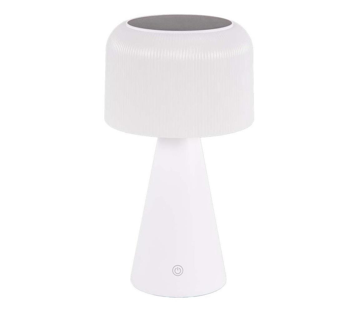LED Stm solární stolní lampa LIMA LED/3,7V 1800 mAh 3000/4000/5000K IP44 bílá