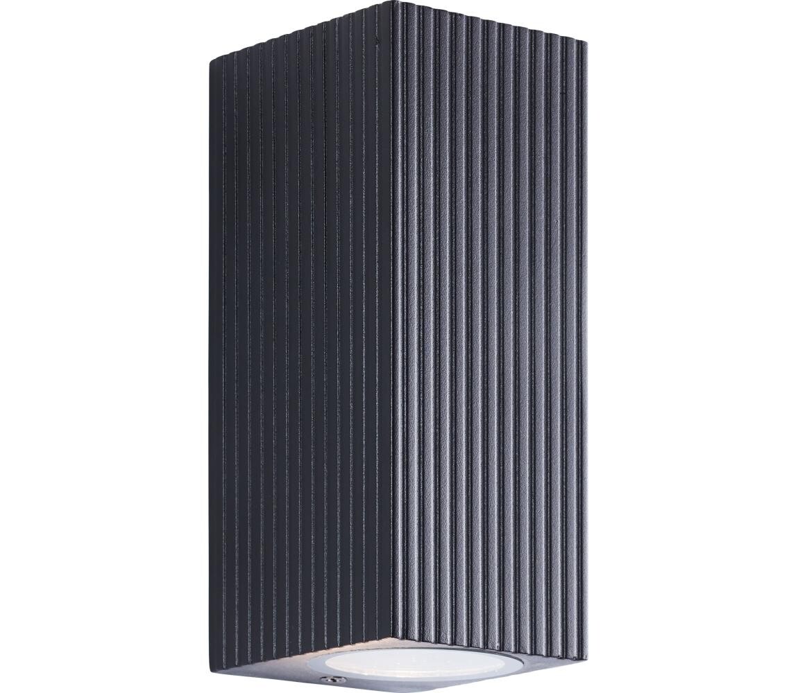 Brilliant Brilliant - Venkovní nástěnné svítidlo JELANI 2xGU10/10W/230V IP44 černá