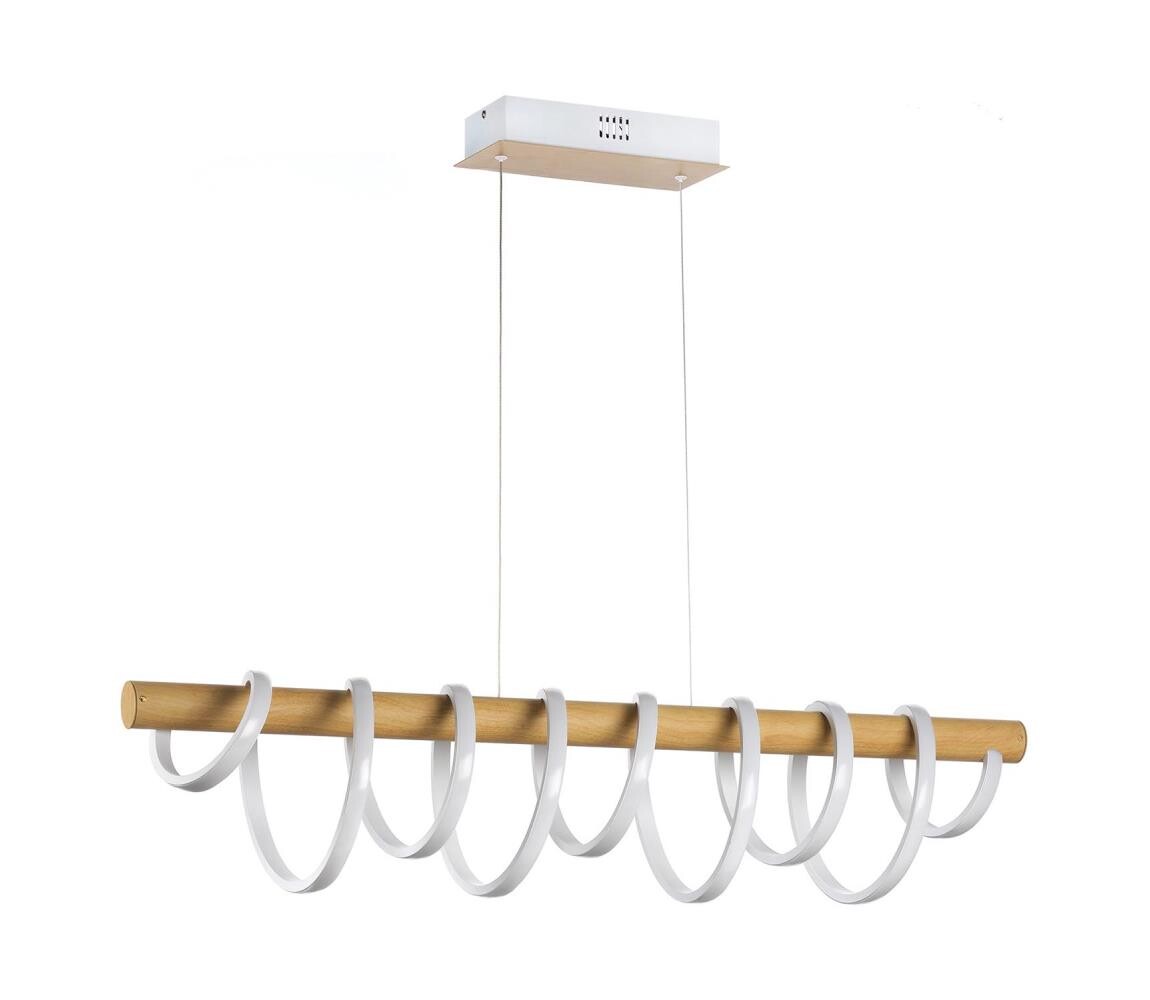 ONLI ONLI - LED Lustr na lanku NILO LED/70W/230V 4000K hnědá/bílá