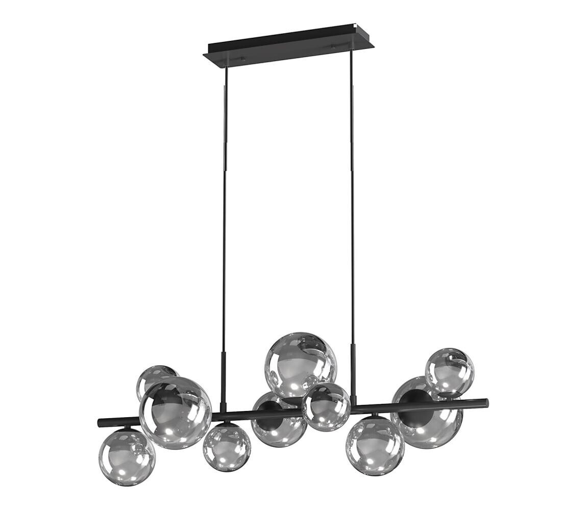 ONLI ONLI - Lustr na lanku PALOMA 10xG9/10W/230V černá/kouřová