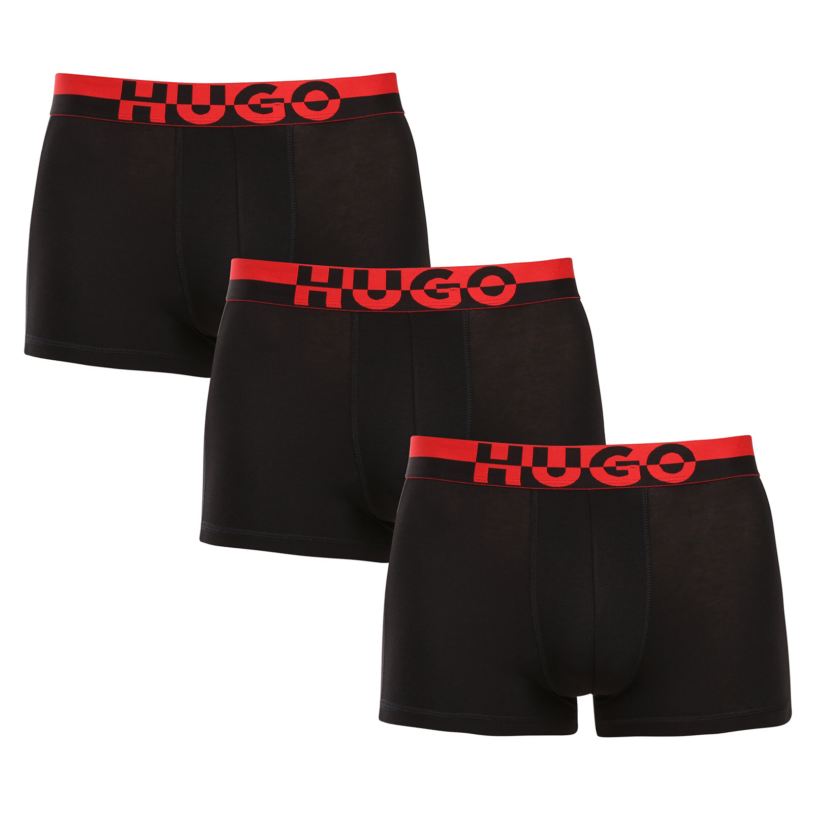 3PACK pánské boxerky HUGO černé (50545667 001) M, trenky / trenýrky