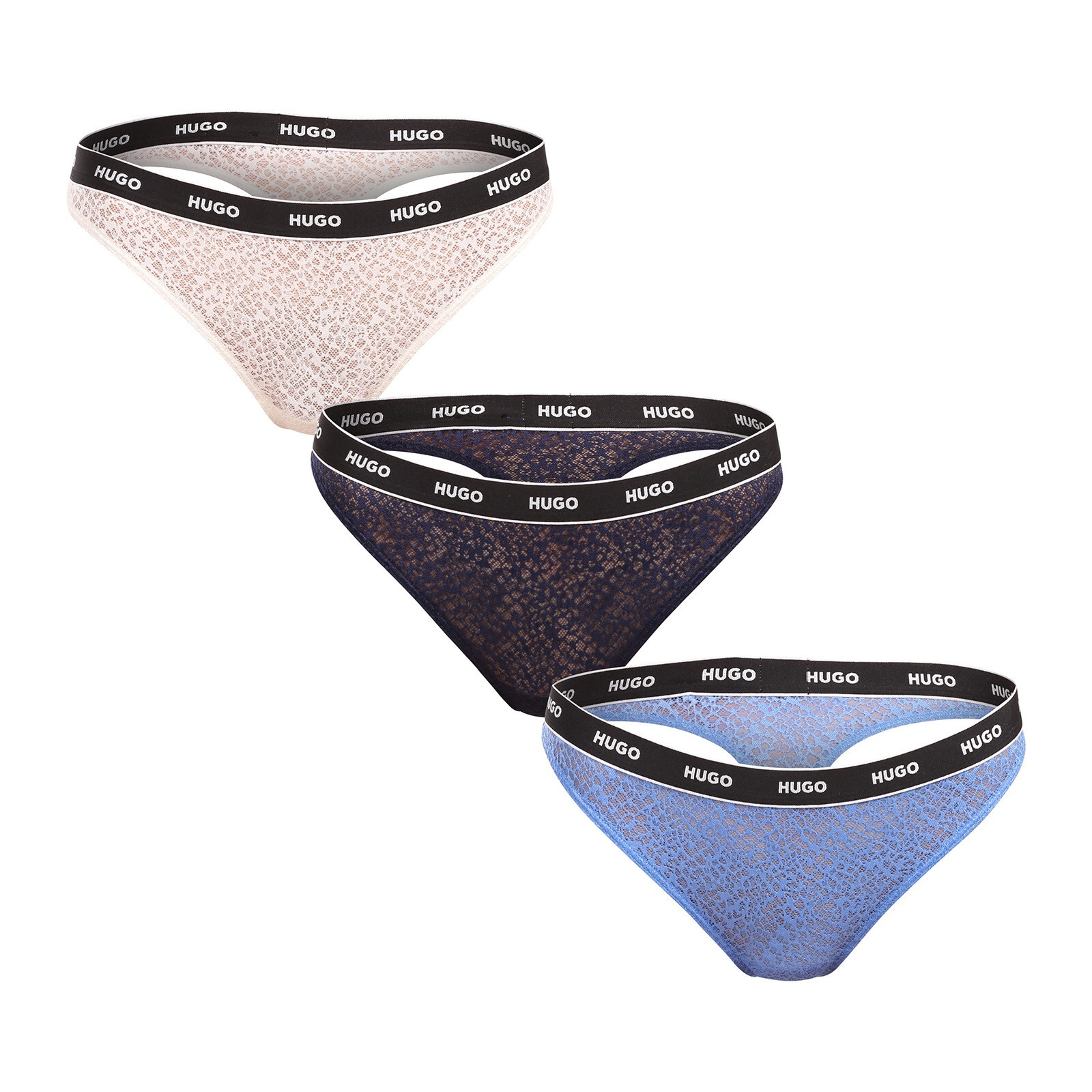 3PACK dámská tanga HUGO vícebarevná (50535265 961) L