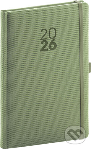 Týdenní diář Diamante 2026 olivový - Notique