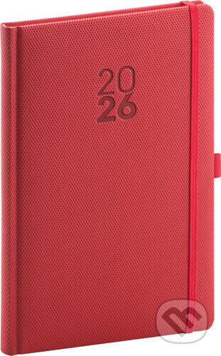 Týdenní diář Diamante 2026 červený - Notique