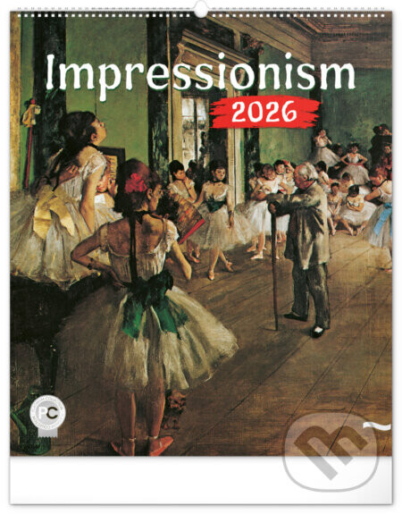 NOTIQUE Nástenný kalendár Impresionizmus 2026, 48 x 56 cm - Notique