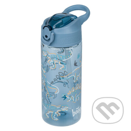 BAAGL Tritanová fľaša na nápoje so slamkou Dino, 500 ml - Baagl