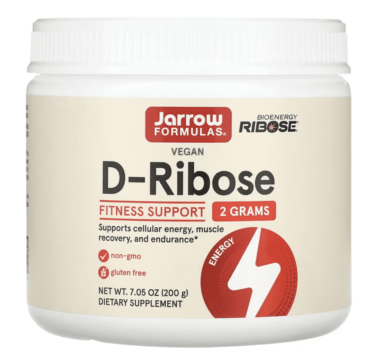 Jarrow Formulas Jarrow Formulas, D-Ribose Powder, D-ribóza v prášku, 200 g