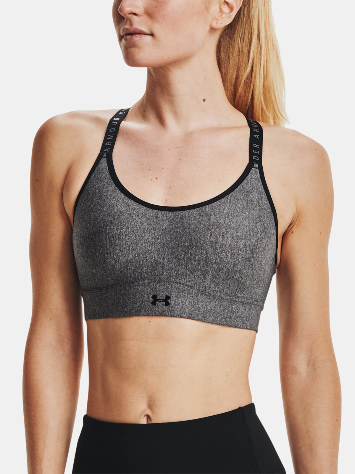 Under Armour Podprsenka UA Infinity Mid Hthr Cover-GRY - Dámské