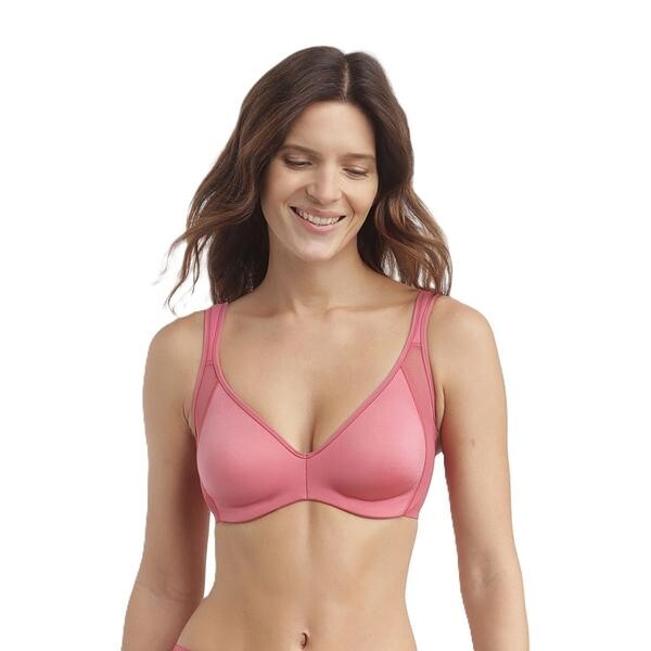 DIM GENEROUS MINIMIZER BRA - Women's Shrinking Bra with Underwire - Pink