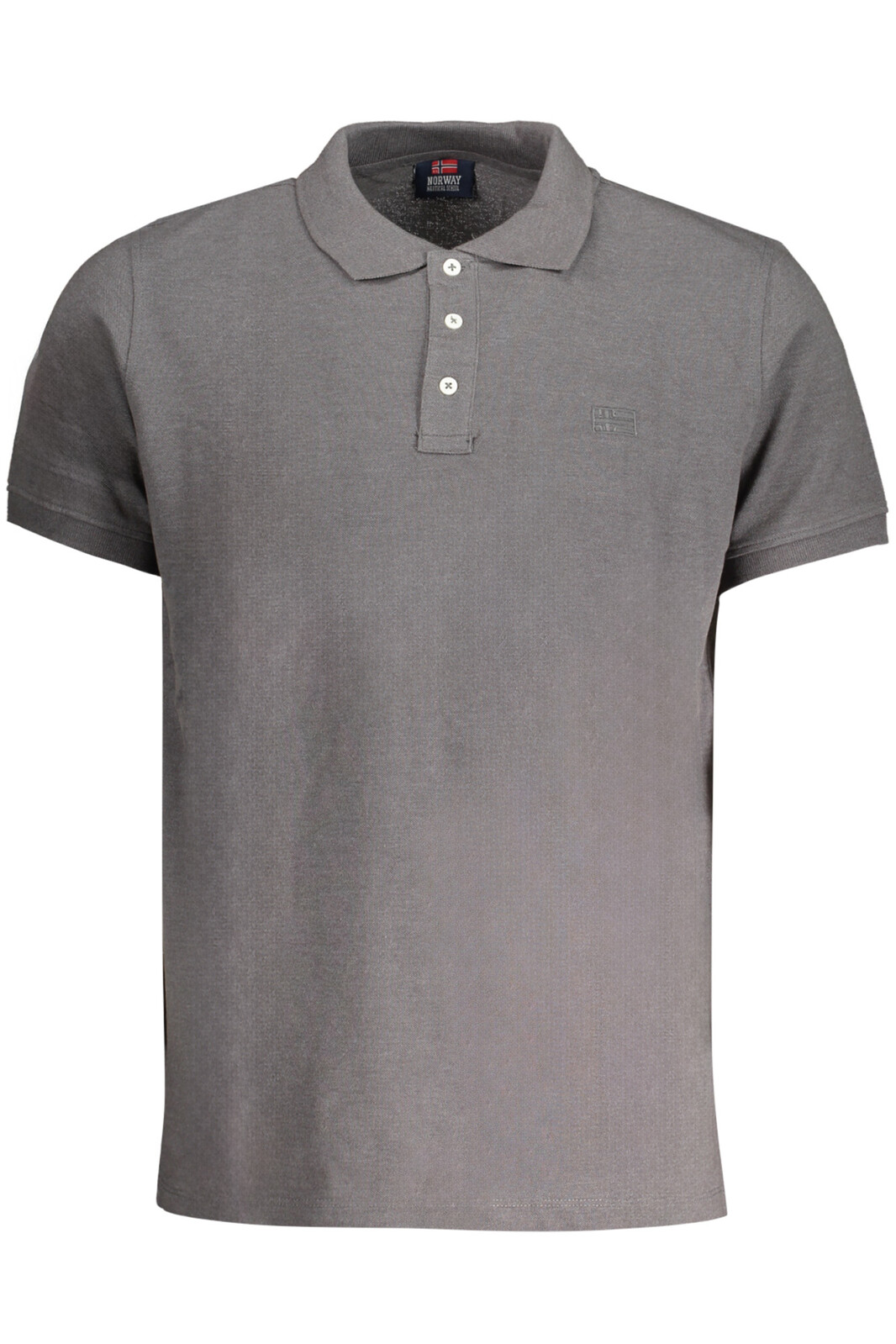 NORWAY 1963 MEN'S GRAY SHORT SLEEVED POLO SHIRT