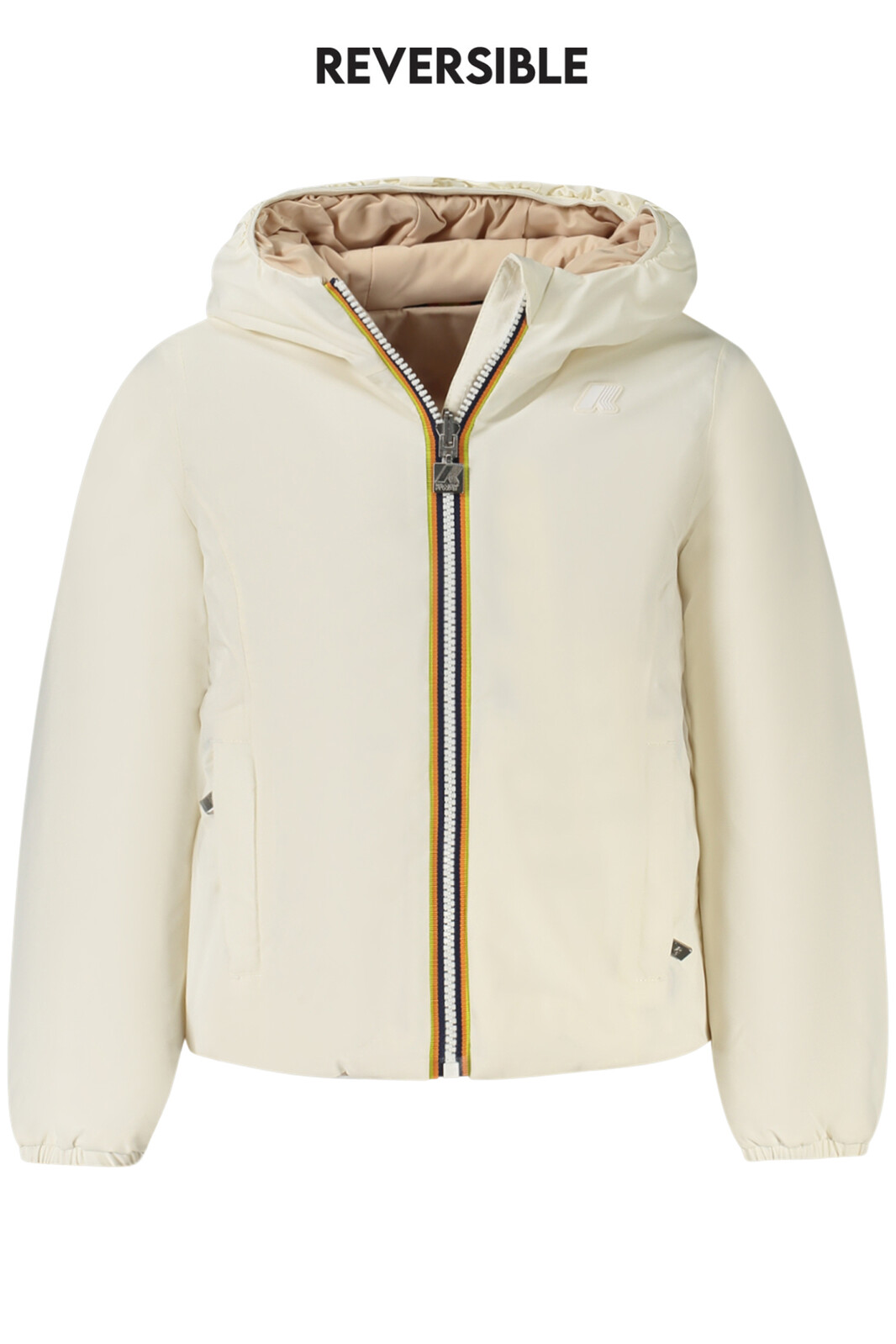 K-WAY JACKET GIRL WHITE