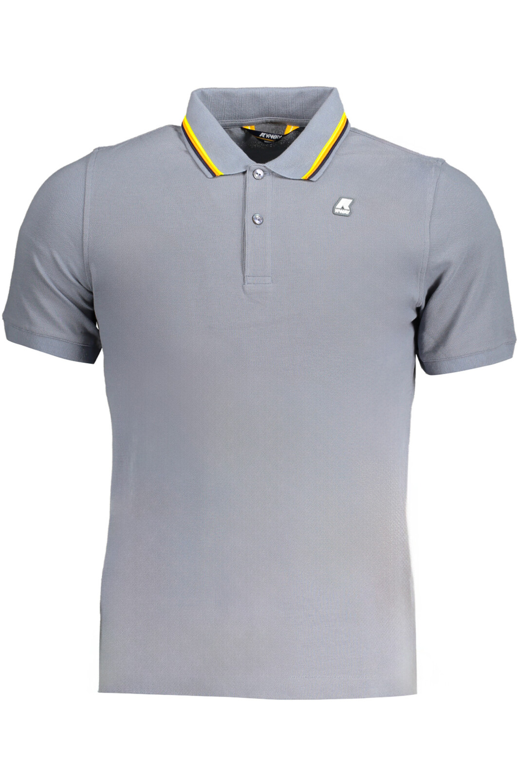 K-WAY GRAY MEN'S SHORT SLEEVED POLO SHIRT