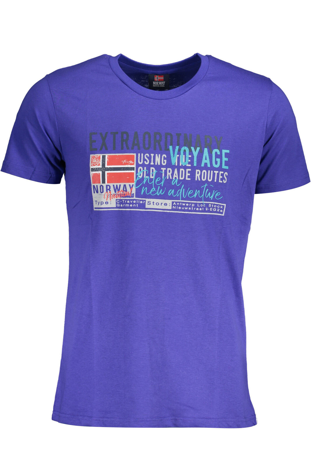 NORWAY 1963 MEN'S BLUE SHORT SLEEVED T-SHIRT