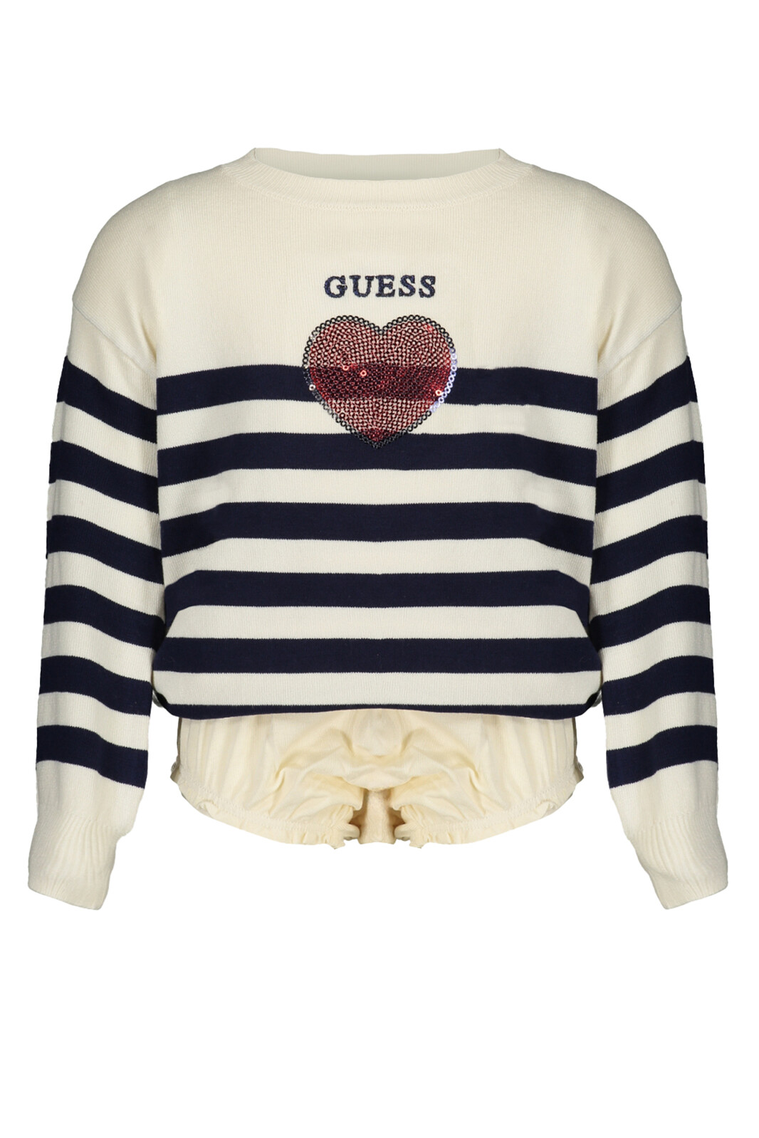 GUESS JEANS WHITE GIRL SWEATER