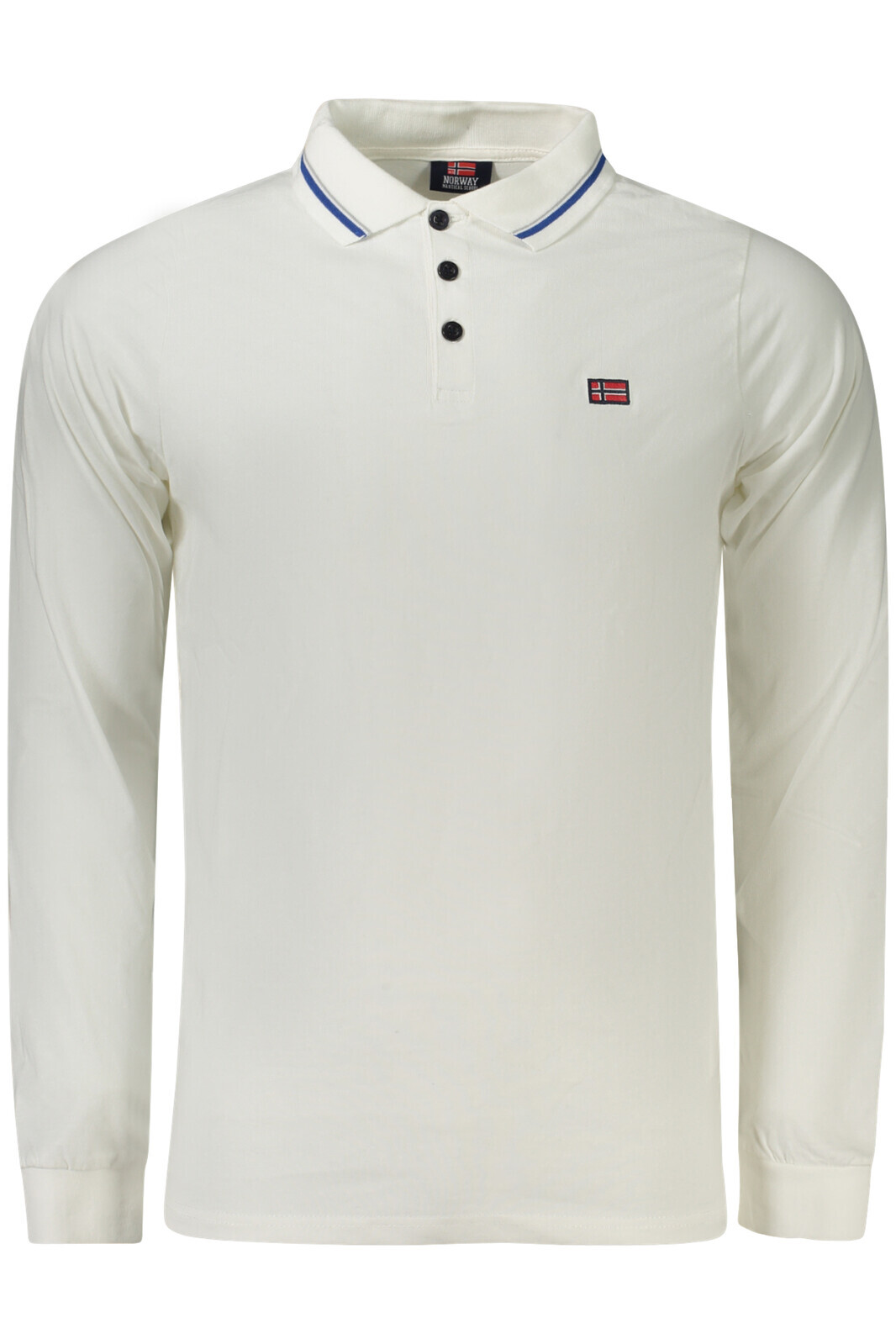 NORWAY 1963 LONG SLEEVE POLO MEN WHITE