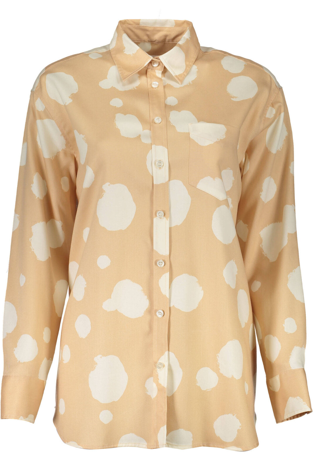 GANT WOMEN'S LONG SLEEVE BEIGE SHIRT