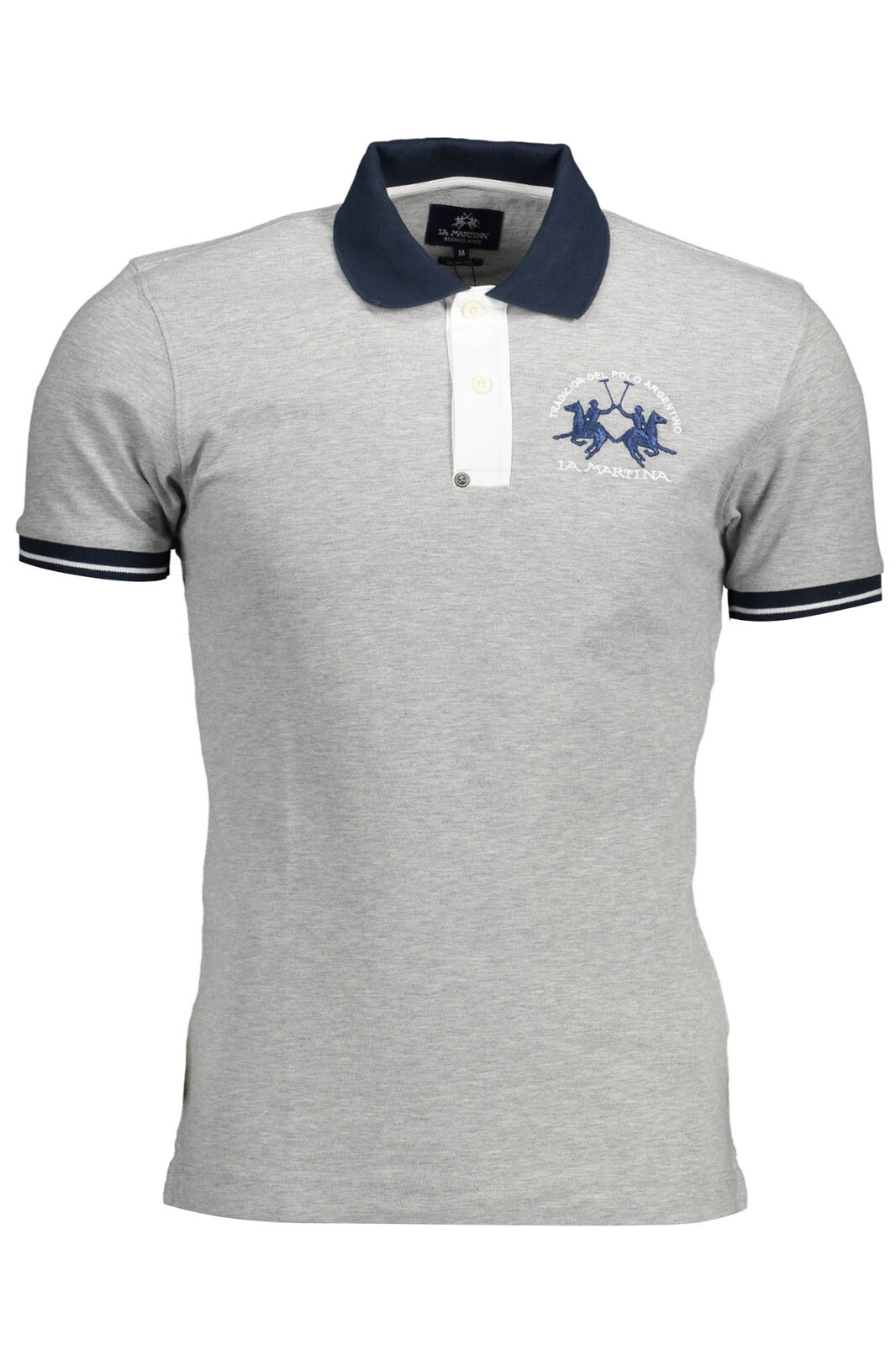 LA MARTINA POLO SHORT SLEEVE MAN GRAY
