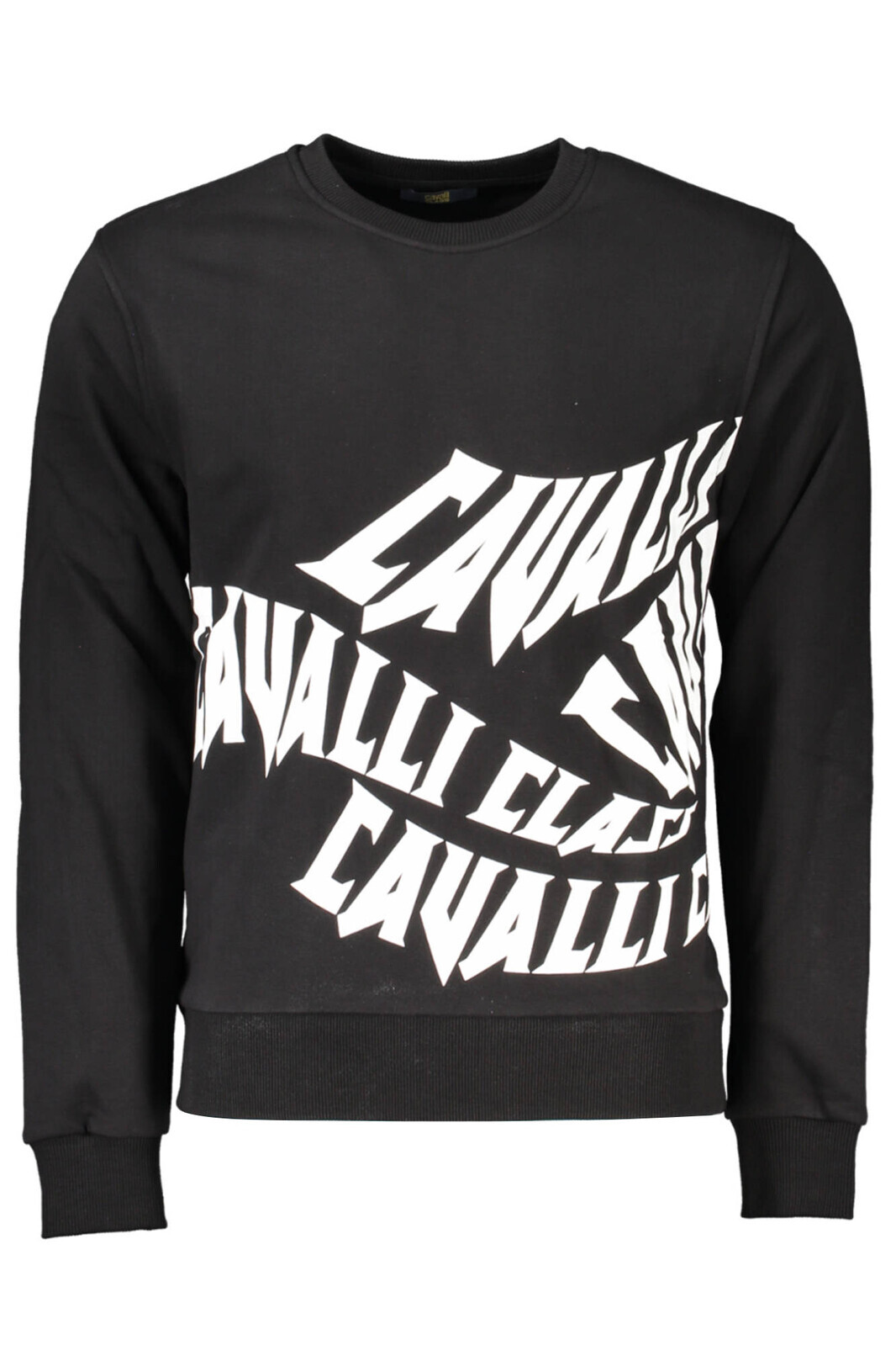 CAVALLI CLASS SWEATSHIRT WITHOUT ZIP BLACK MAN