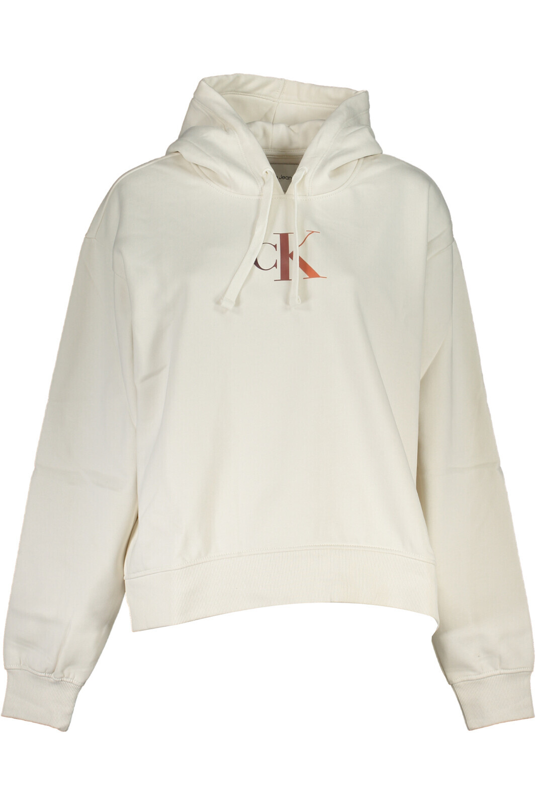 CALVIN KLEIN WOMEN'S ZIPLESS SWEATSHIRT WHITE