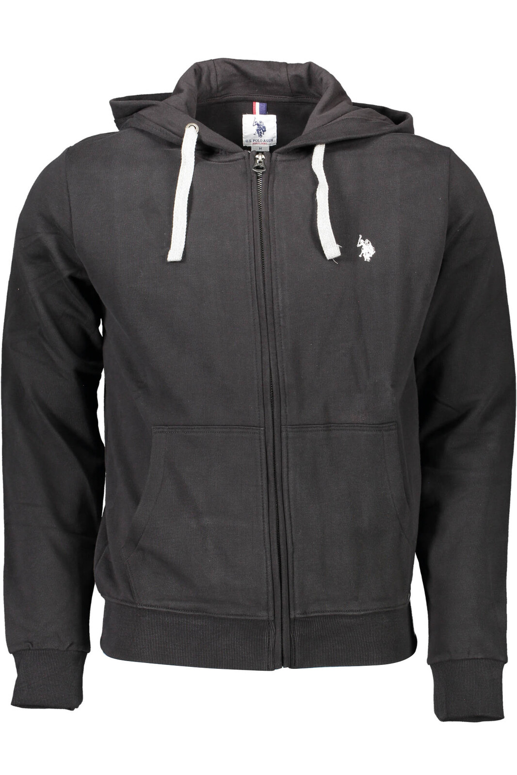 US POLO SWEATSHIRT WITH ZIP MAN BLACK