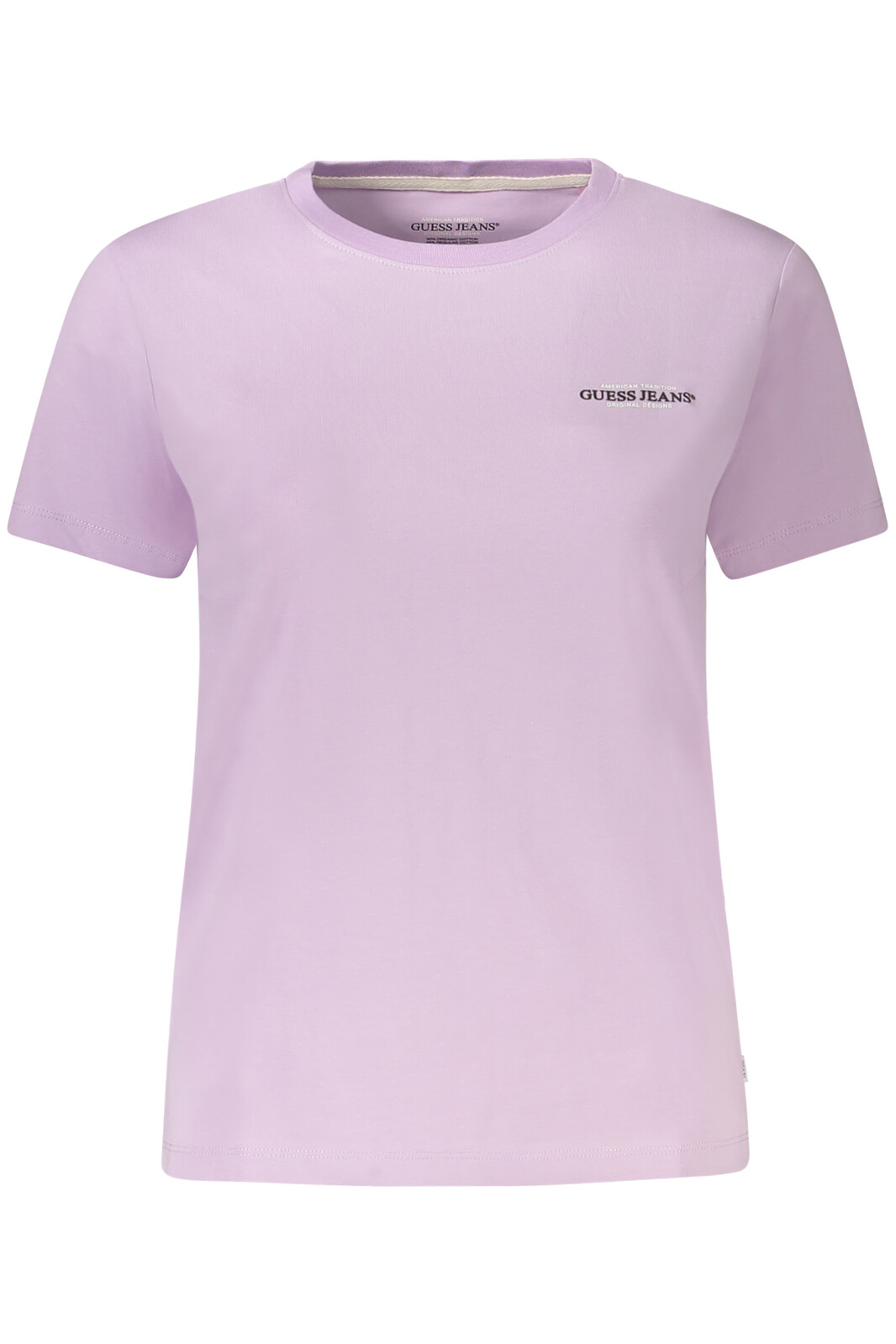 GUESS JEANS WOMEN'S SHORT SLEEVE T-SHIRT PURPLE