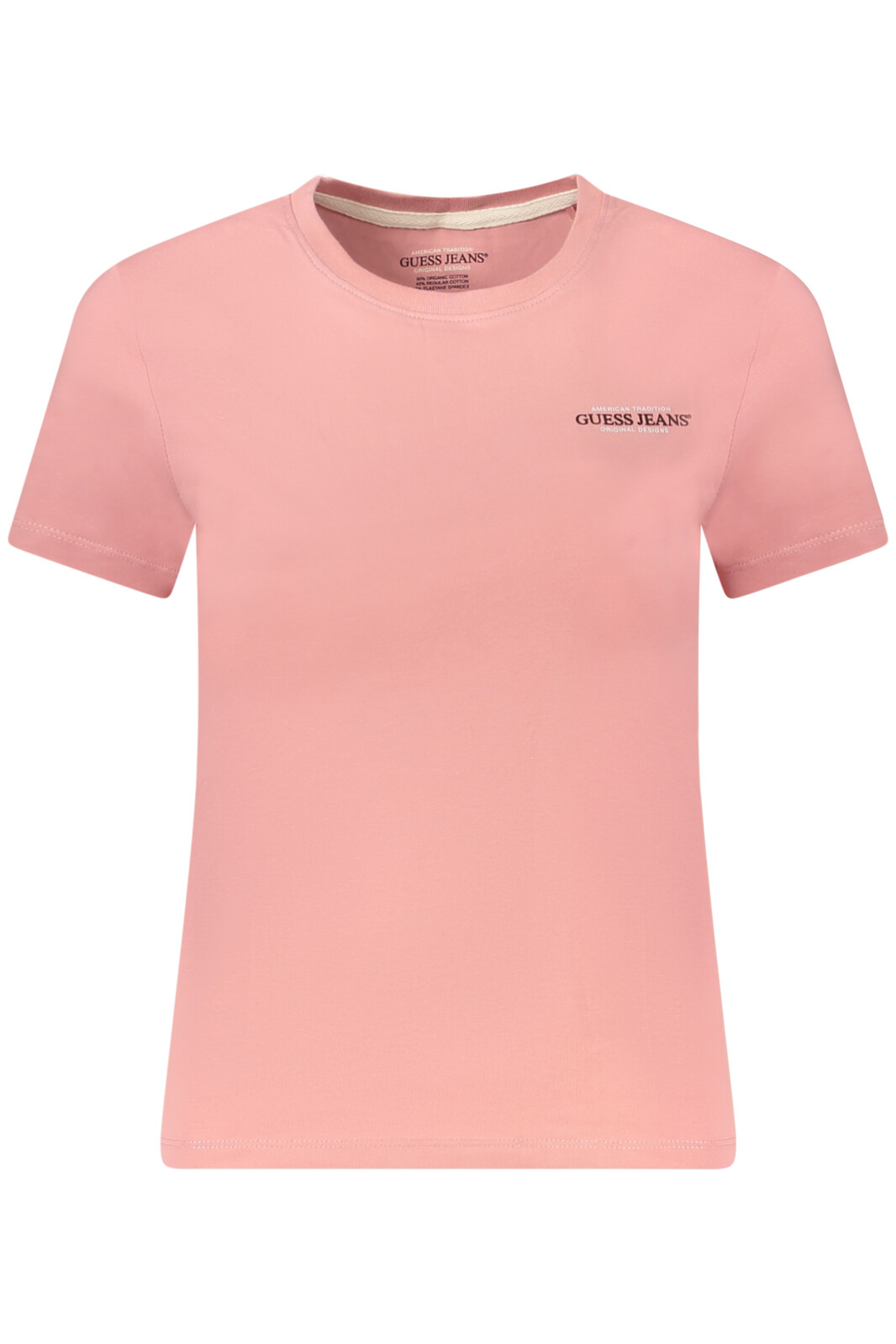 GUESS JEANS WOMEN'S SHORT SLEEVE T-SHIRT PINK
