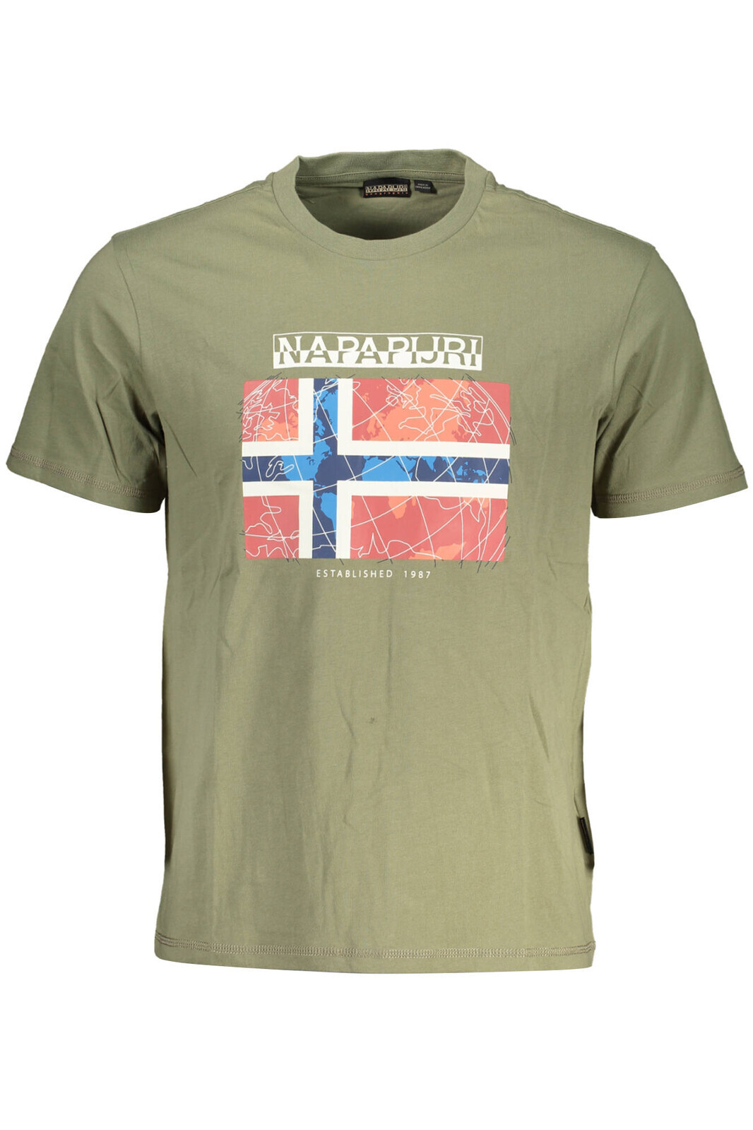 NAPAPIJRI MEN'S SHORT SLEEVE T-SHIRT GREEN