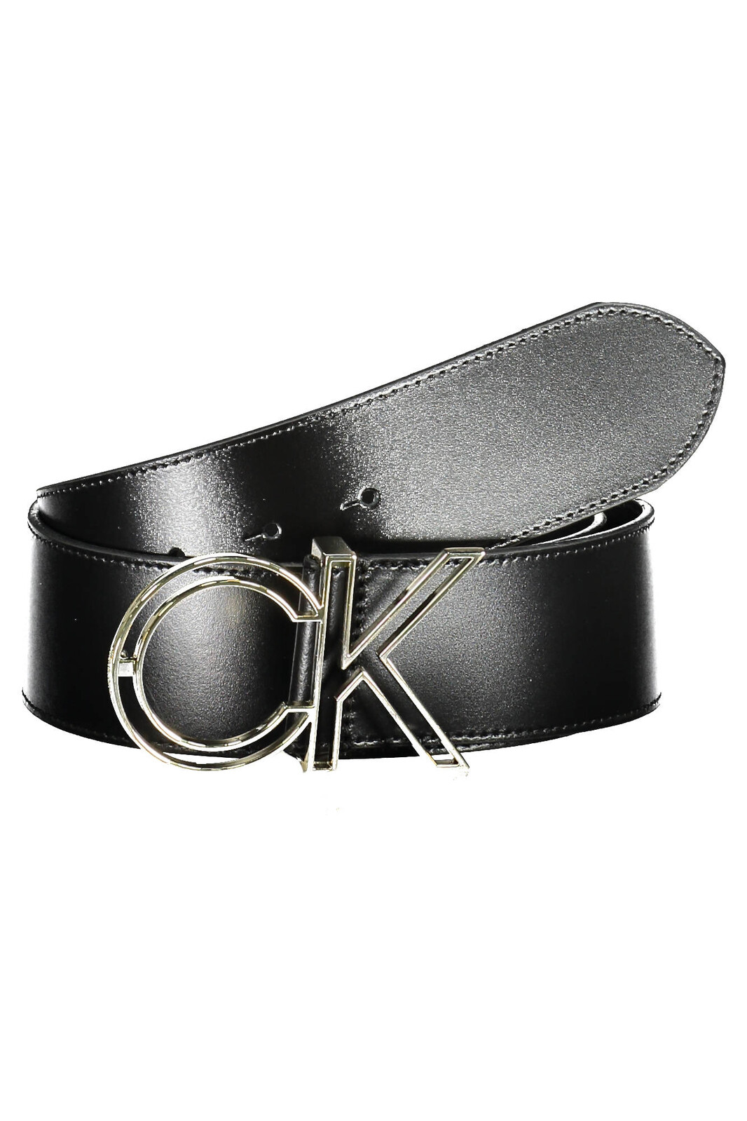 CALVIN KLEIN BLACK WOMEN'S LEATHER BELT